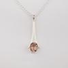 Peach Tourmaline Gemstone 925 Sterling Silver Handmade Jewelry Designer Pendant 1.79" For Mother PP-69-18