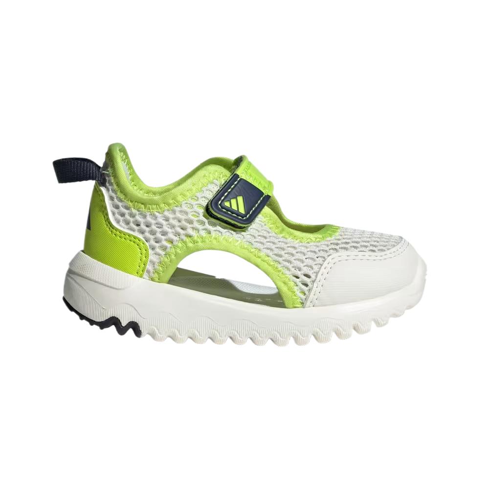 Adidas Summerplex Fashion Comfortable Trendy Minimalist Breathable Low-Top Walking Shoes Baby Shoes White Green IH1011