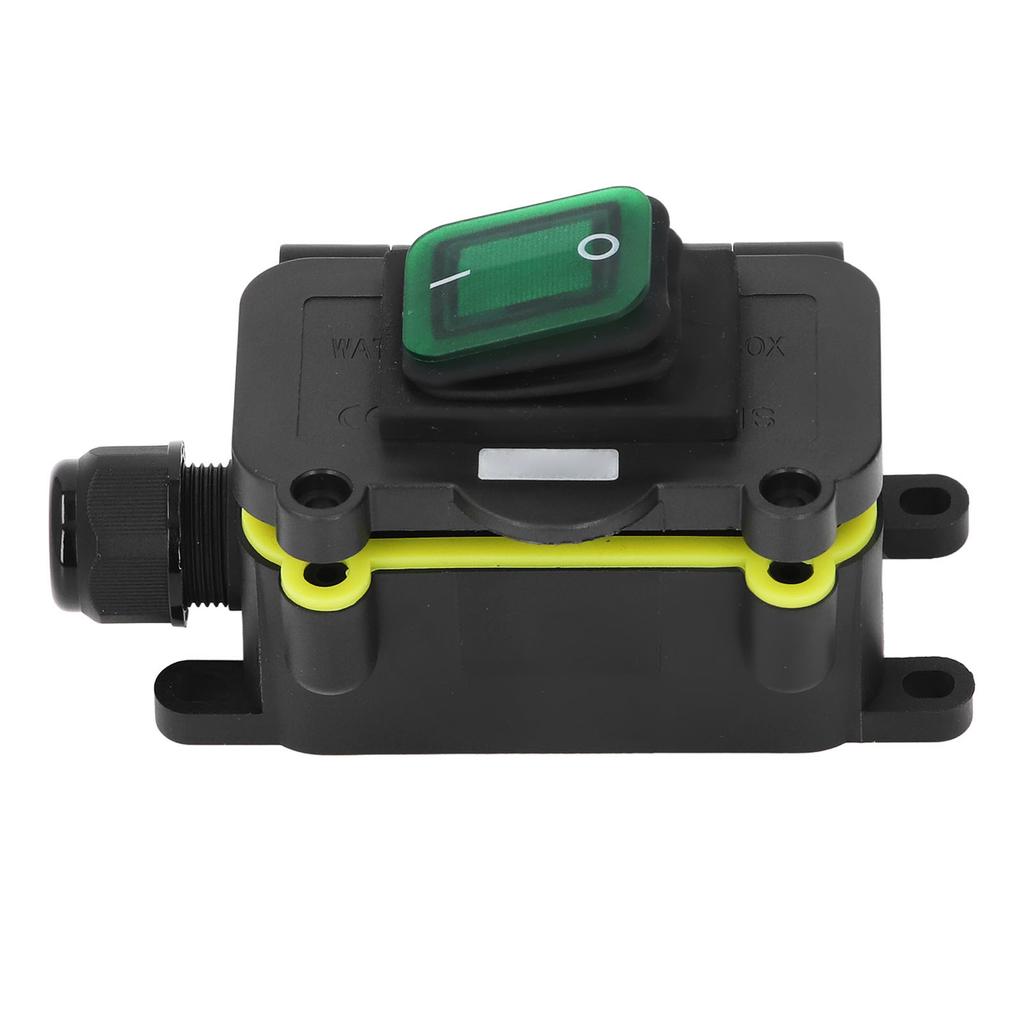 Marine Switch with Junction Box Single Head IP68 Water Proof Inline Power Cord Ship Type Switch for