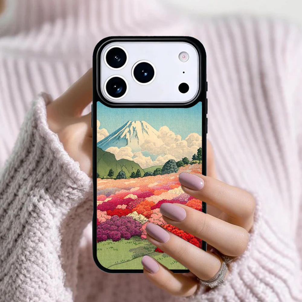 Japanese Art Mount Fuji Soft Phone Case For Apple iPhone 17 Air 16E 15 14 Plus 13 12 11 Pro Max Mini Funda Cover