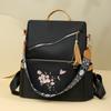 New Backpack Guochao Ethnic Fashion Commuter Schoolbag Large Capacity Women's Simple Casual Shoulder Bag Travel Bag