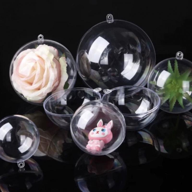 Clear Plastic Openable Acrylic Ball for Decoration (4-20 Cm)