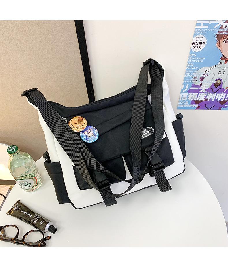 2025 New Student Girl Japanese Cute Large-capacity Bag Casual Versatile Portable Messenger Bag