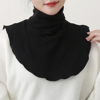 Ženy muslimské modální rolák falešné obojky islámský hidžáb elastické jednobarevné falešné límce krk kryt poloviční top příslušenství