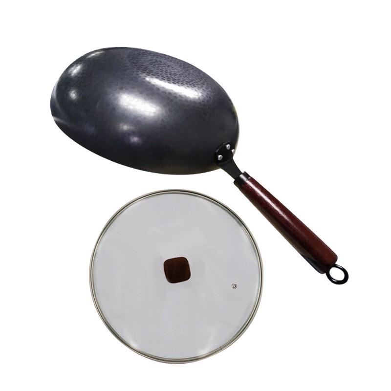 Ouraibo Hammered Cast Iron Wok