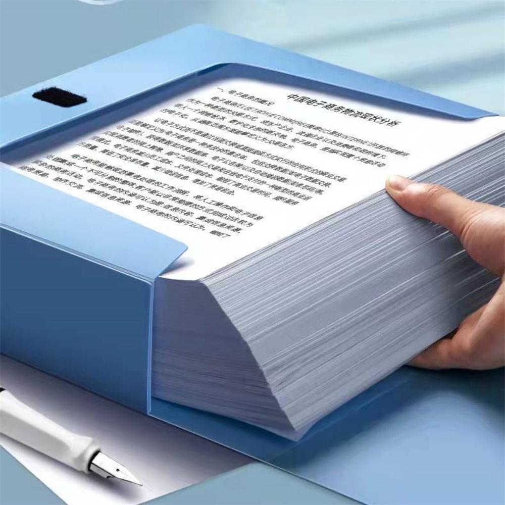 Large Capacity A4 File Folder Multifunctional Waterproof Document Organizer Dustproof Desktop Storage Document Holder Contract