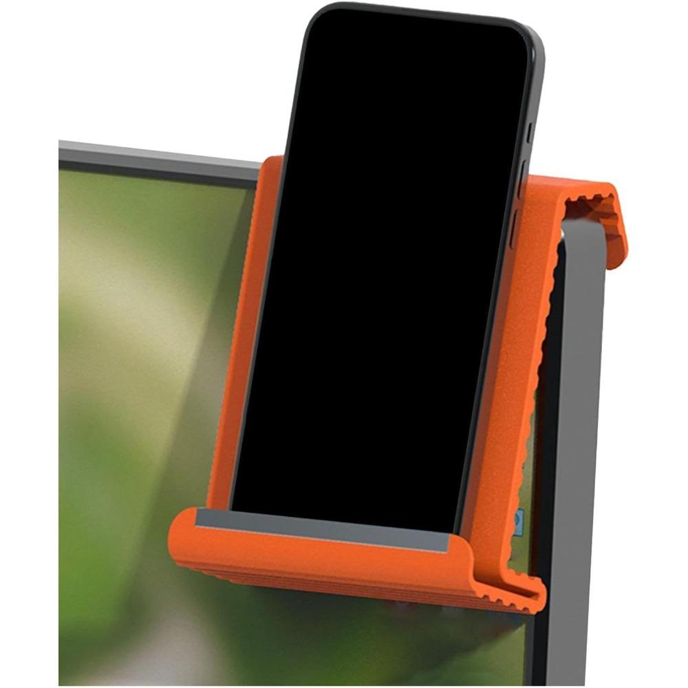 Portable foldable silicone aluminum alloy phone holder, flexible and bendable non-slip desktop stand, adjustable airplane desktop stand. Pack of 1