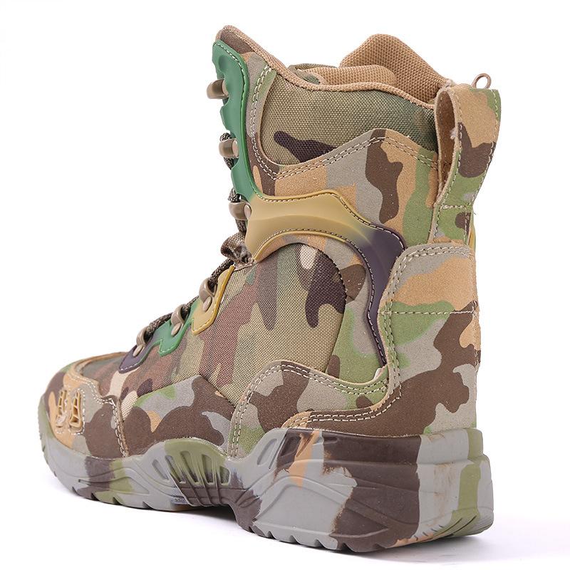 Men'S Outdoor Army Camouflage Combat Boots Shoes Men Anti-Slip Military Tactical Boots 2022 Newest