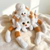 Spider Plush Toy 30/50cm Soft Stuffed Animal Red Nose Big Eyes Simulation Spider Doll Novelty Gift for Kids Adults
