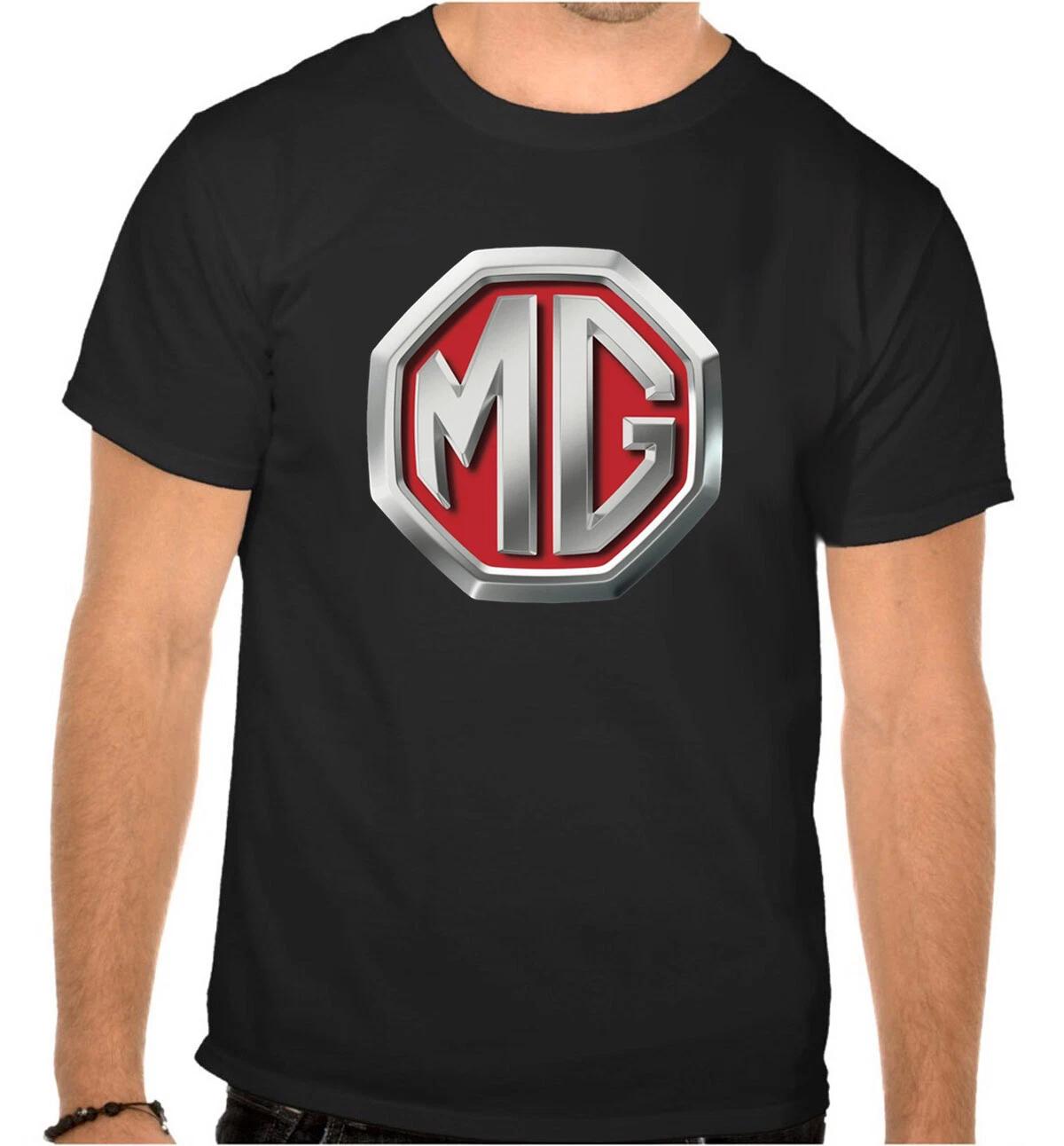 MG Motor Car Logo Black T-Shirt -998 XXXXL