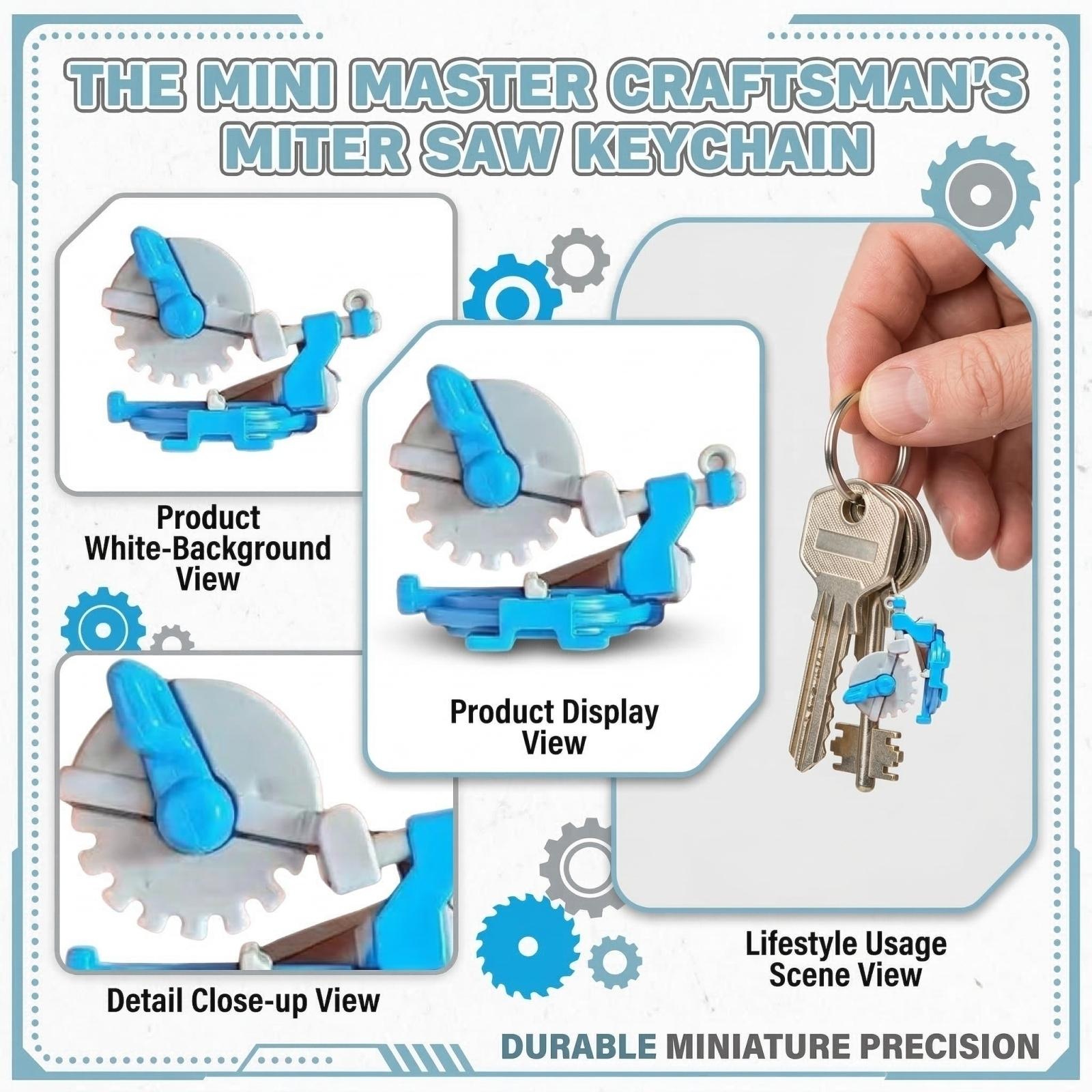 

Small Model Electric Saw Keychain One Size синий
