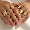 European and American Rings with Wide Glossy Designs and A Light, Luxurious, and High-end Feel for Their Hand Accessories