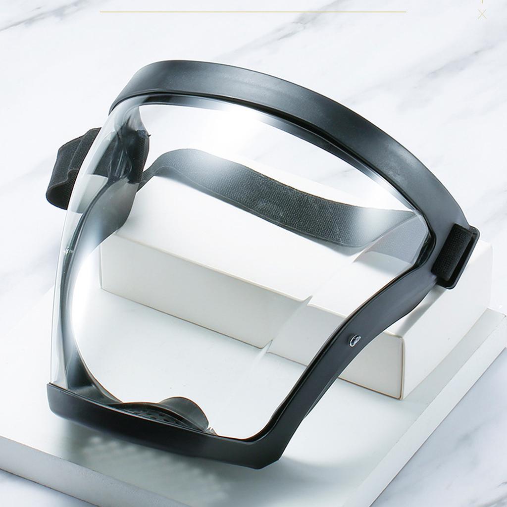 Face Shield Full Face Protective Clear Visibility Splash Proof Anti Sand Safety Face Guard for Adults