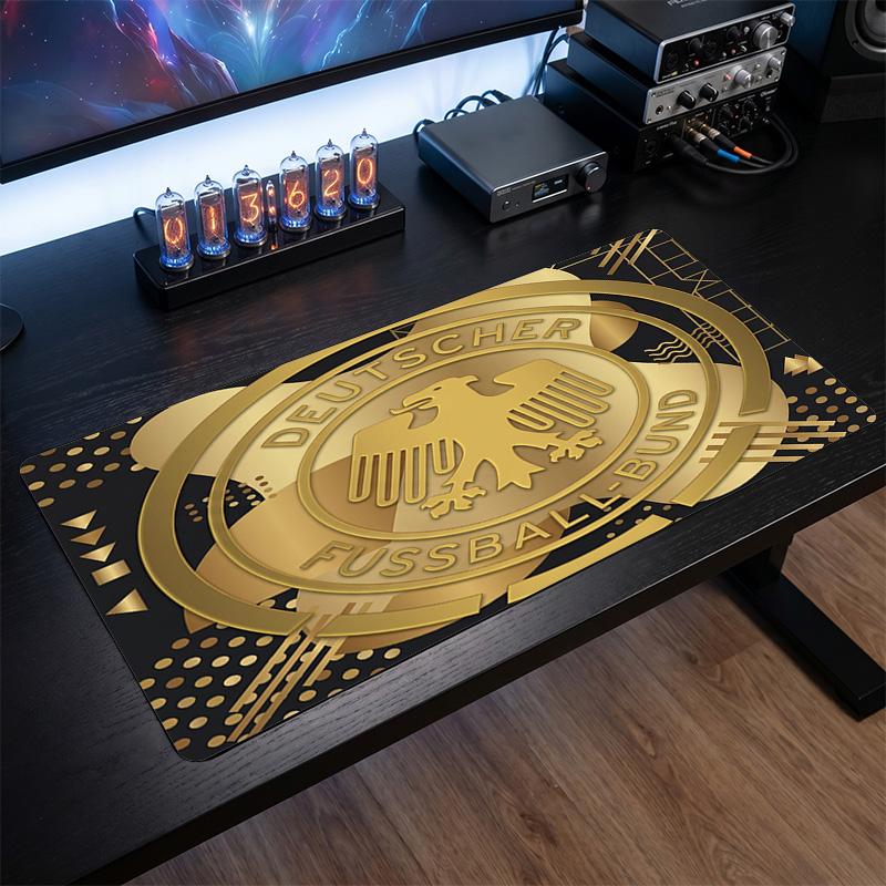 Germany Football Crest Mouse Pad, Extended Non Slip Rubber Desk Mat for Gaming Office Laptop Fan Gift