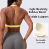 Sports Yoga Bra For Women Underwear Sportswear Halter Neck With Stylish Back Sexy Gym Bra With Cups Running Fitness Backless Tops