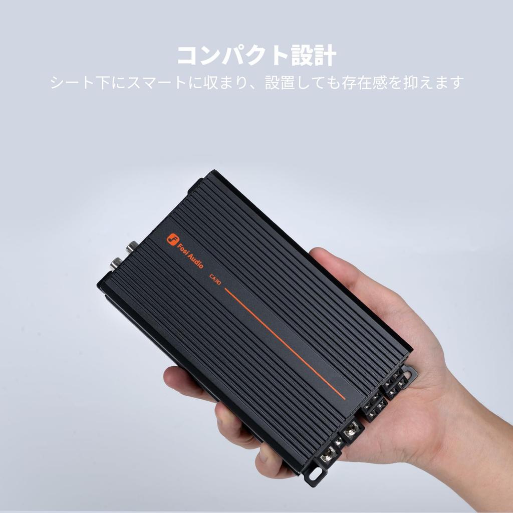 Fosi Audio CA30 Car Class Independent Input 100W x 4 320W Low Compact HiFi Car Stereo Japanese Instruction Manual 4-Channel Amplifier, D, Crossover,