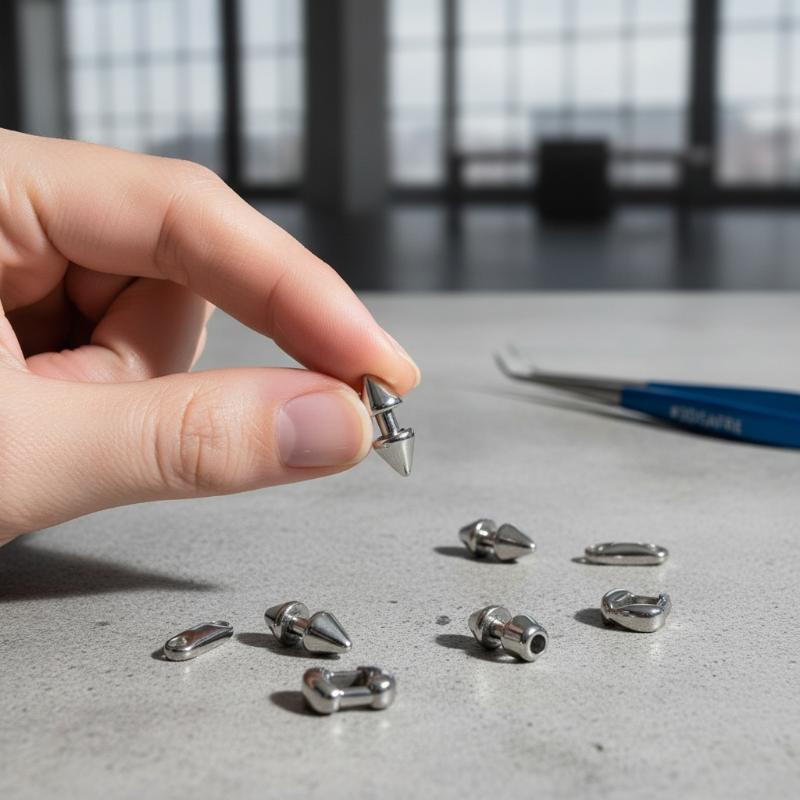 10Pcs Stainless Steel Cone Pointed Charms Connectors for DIY Jewelry Accessory Parts for Necklace Bracelet Handmade Making