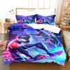 Bedding Three-Piece Set 3D Digital Cartoon Animation Microfiber Duvet Set