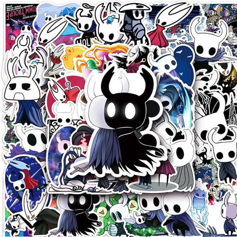50/100 Stück Hollow Knight Spiel Graffiti Aufkleber DIY Dekoration Für Handys, Notizbücher, Wasserflaschen, Grußkarten Geschenke
