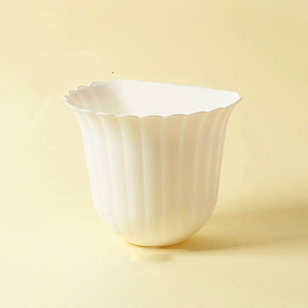 Anti-fall Kitchen Hanging Trash Can Plastic Clutter Storage Bucket Rubbish Container  Bathroom