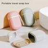 Seifenschale Tragbar Versiegelt Wasserdicht Reisebox Halter Behälter mit Deckel Starke Abdichtung Organizer für Reisen
