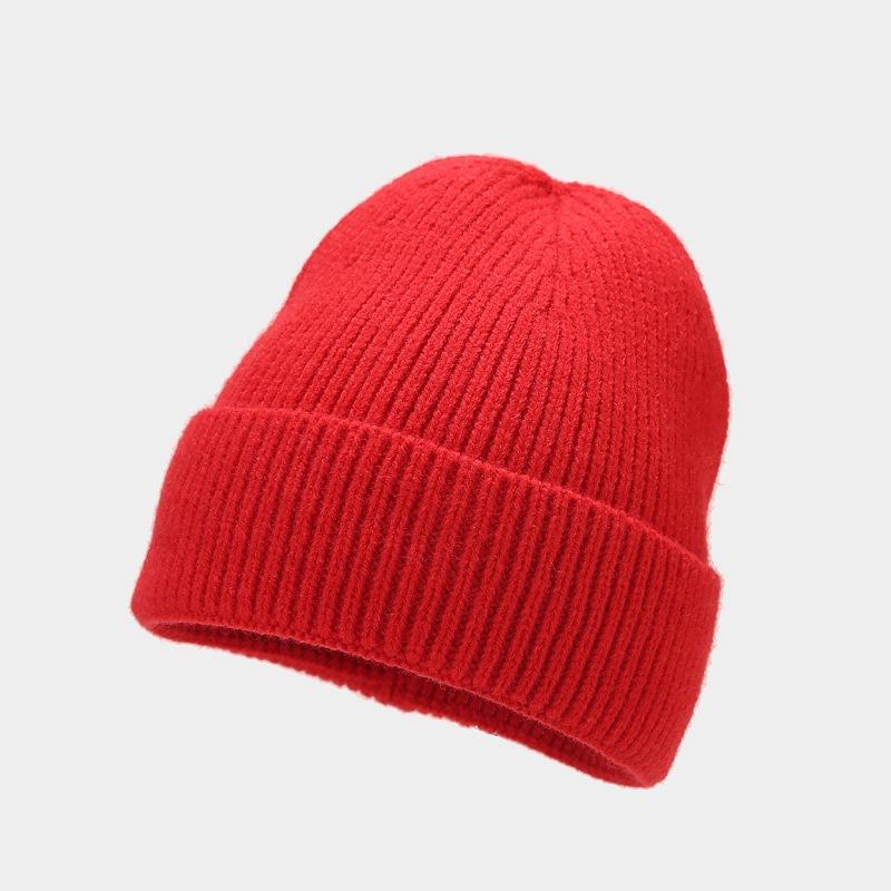 1pc Unisex Autumn Winter Warm Beanie Hats,Solid Color Stretch Knitted Crochet Beanies Hat Caps,Suitable for Daily Wear,Outdoor