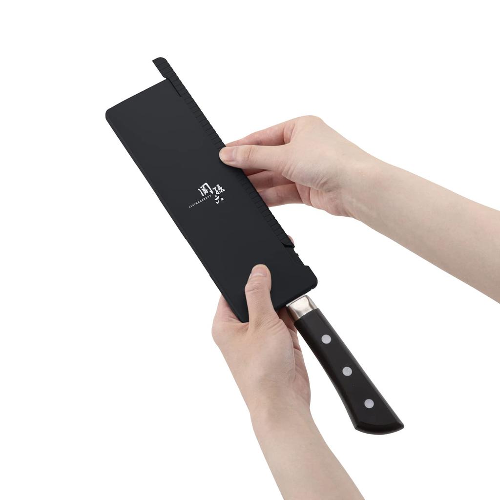 Kai Seki Magoroku Knife Blade Guard with Magnetic Made in AP0600 Guard, Black, Outdoor, Portable, Japan,