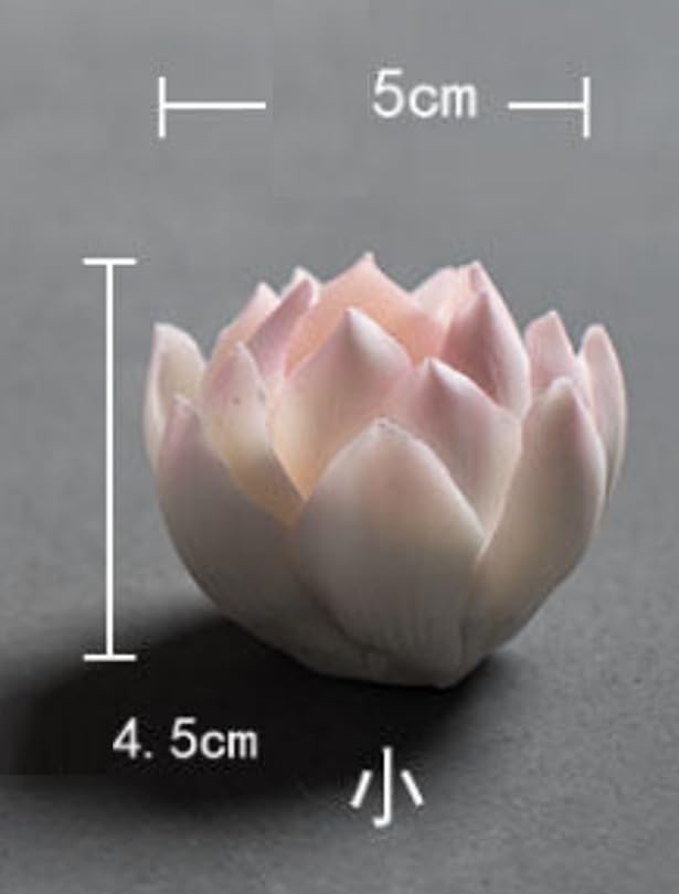 speed mao Stylish Lotus Incense Burner Stand, Incense and Candle Holder, Perfect for Relaxation and Healing, Pink