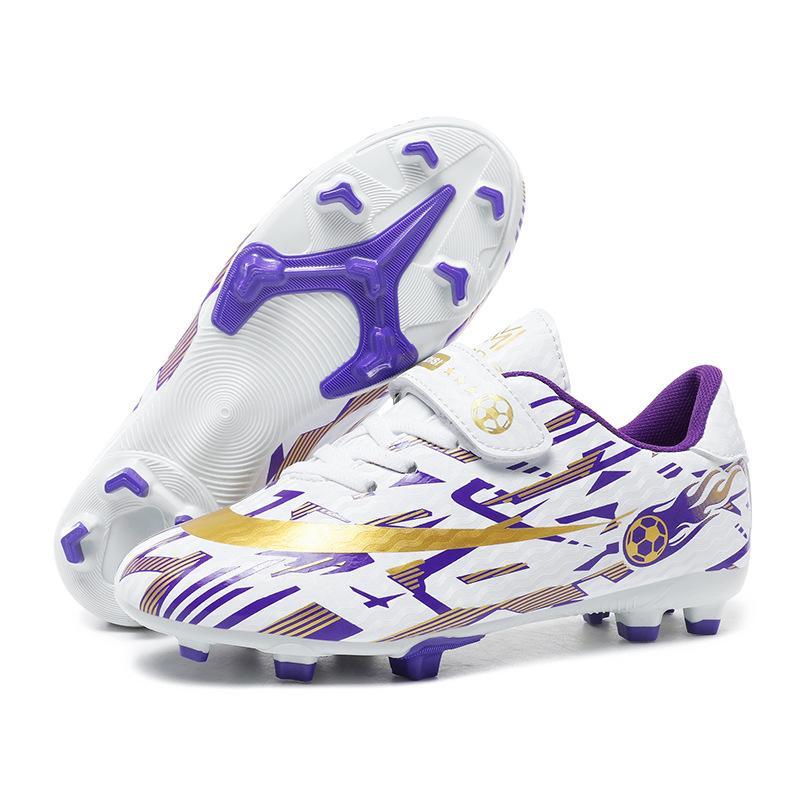 Children's new football shoes Broken nails Long nails Broken nails Rotary buckle Grass student game football shoes Small size football shoes