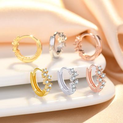 Hoop Earring for Women Ear Buckle Piercing Jewelry Accessories