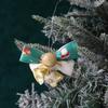 3Pcs Bow Bell Christmas Tree Pendant Christmas Supplies Decoration Ornament for Home Decor New Year 2026 Navidad DIY Accessories