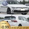 For VW Volkswagen Jetta MK5 Golf Car 135mm 110mm Front Grill Emblem Rear Trunk Lid Badge For Volkswagen Golf MK6 2009 2010 2011