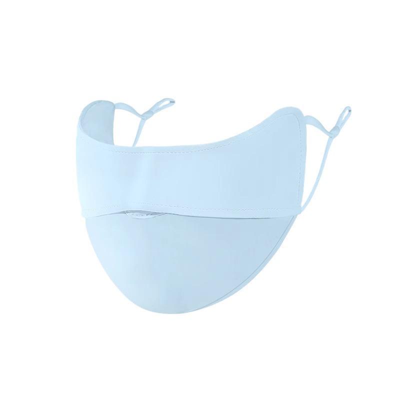 Women's Anti-UV Ice Silk 3D Face Slimming Sunscreen Mask with Eye Corner Protection