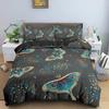 3D Butterfly Print Bedding Set Skin Friendly Duvet Cover With Pillowcase King Queen Size Quilt Cover Home Textiles