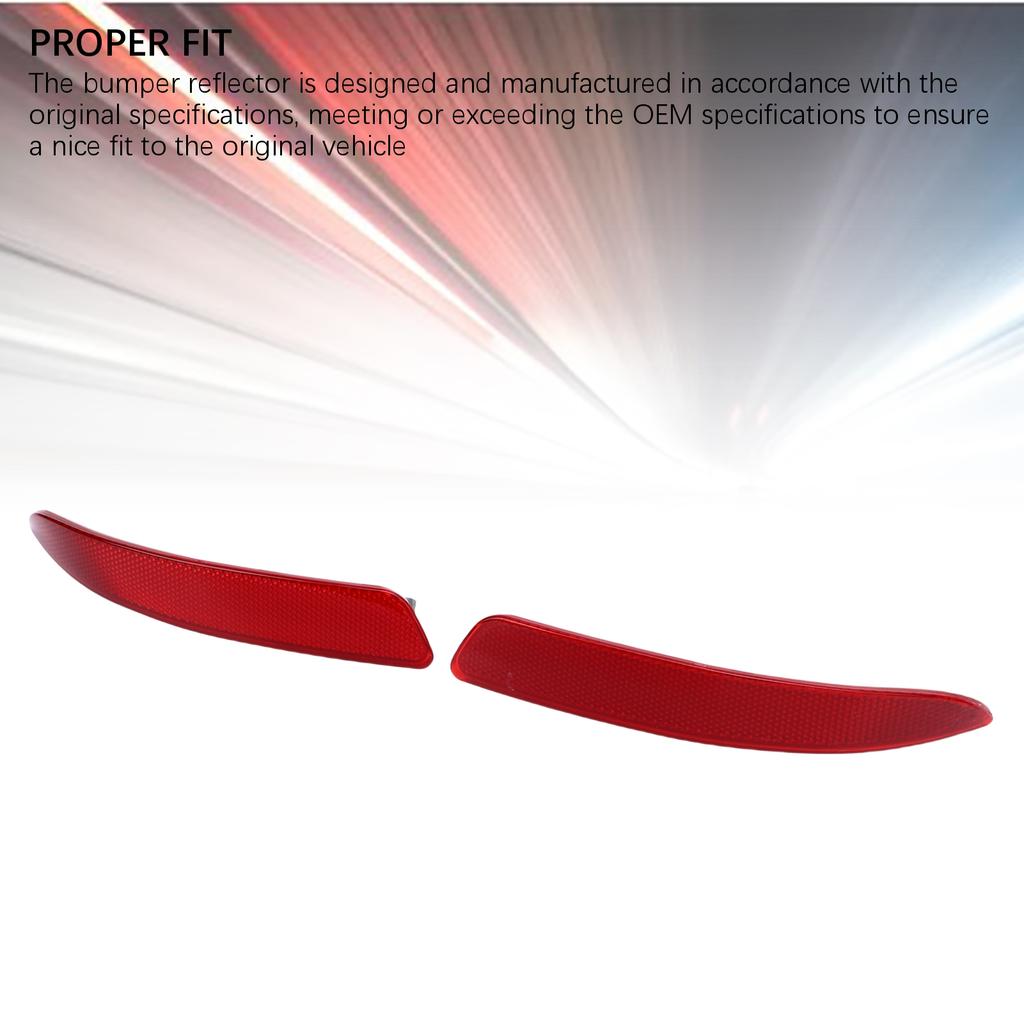 Left Right Rear Bumper Reflector Replacement for X5 E70 2006 2013 63217158949 63217158950