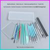 Silicone Double-Ended Dotting and Pressing Pen for Polymer Clay Sculpting