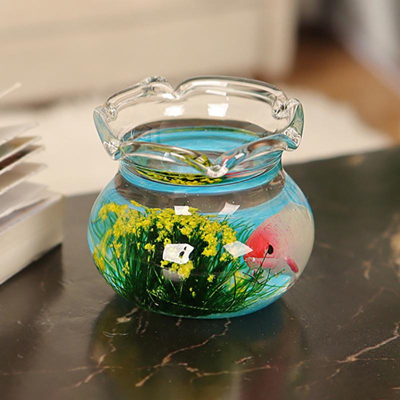 1 τεμ. Κουκλόσπιτο Μινιατούρα Γυάλινο Ενυδρείο Μπολ Χαριτωμένο Ενυδρείο Κουκλόσπιτο Διακόσμηση Σπιτιού Αυτοκόλλητα Κουκλόσπιτου Παιχνίδι Σπιτιού