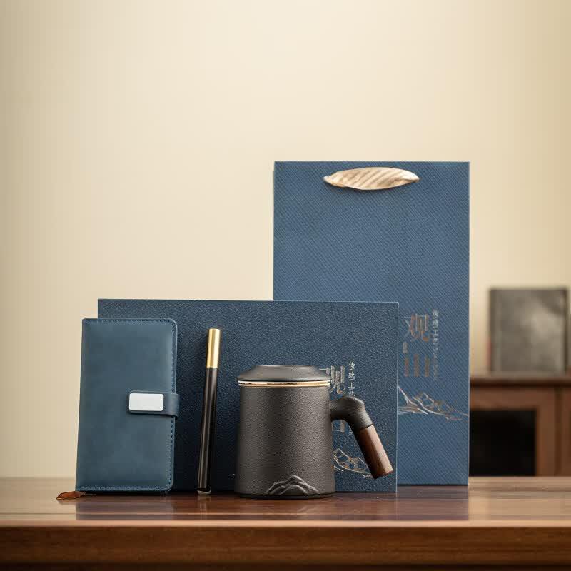 Dongyue Guanshan Coarse Pottery Office Gift Set