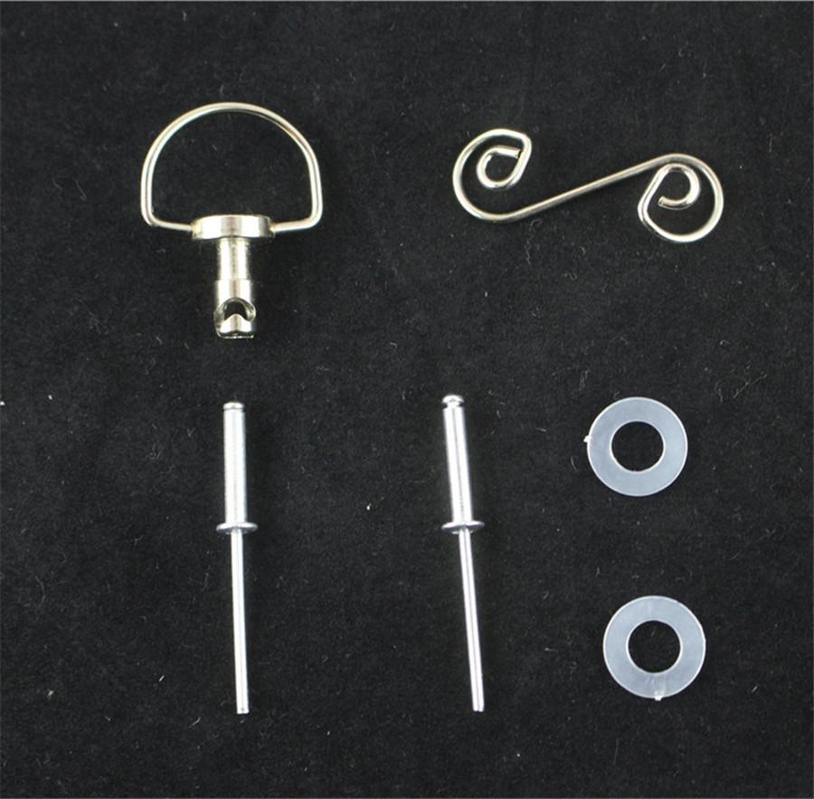 10 Sets Universal 1/4 Turn Quick Release Fasteners Turn Race Fairing Quick Release Romoval Fasteners Silver