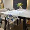 European Embroidered Table Flag Flower Hollow Polyester Fabric Home Coffee Table Tablecloth Table Flag