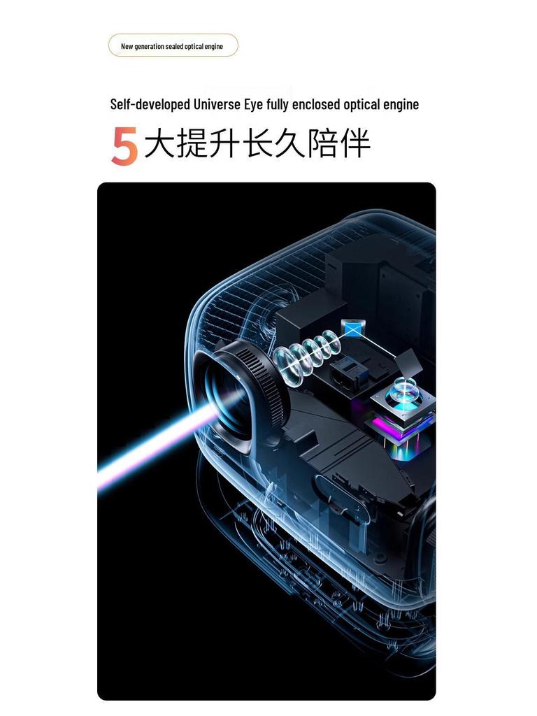Nut Micro Fruit V7 HD Portable 1080P Home Projector with Gimbal