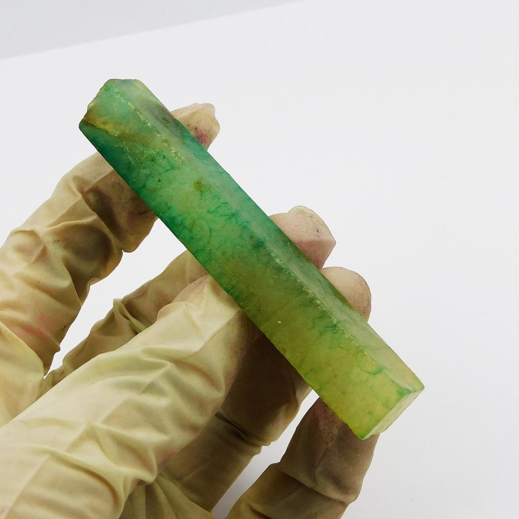 Natural Green Zambian Emerald Uncut Certified Loose Gemstone