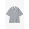 STudio Tomboy STripe Oversized Collar ShorT Sleeve T shirT 9176222997ar 
