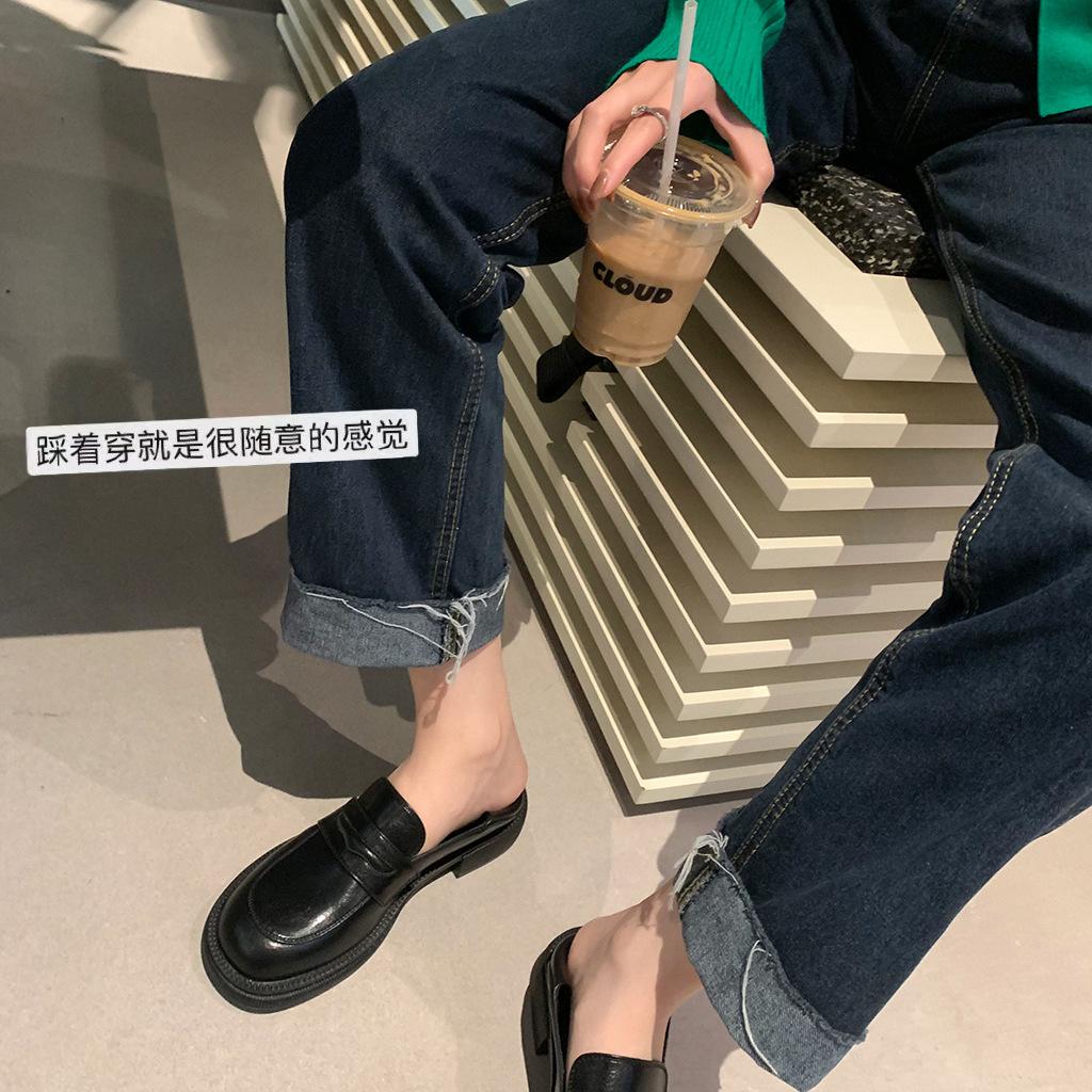 X~ Západ slunce Manhattan~ Jednoduché boty Měkká kůže Dámské mokasíny Dámská velká velikost Malé kožené boty Podzim a zima