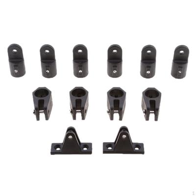 12 PCS For 3 Bow Bimini Top Marine Nylon Fittings Hardware Set 7/8'' Motors