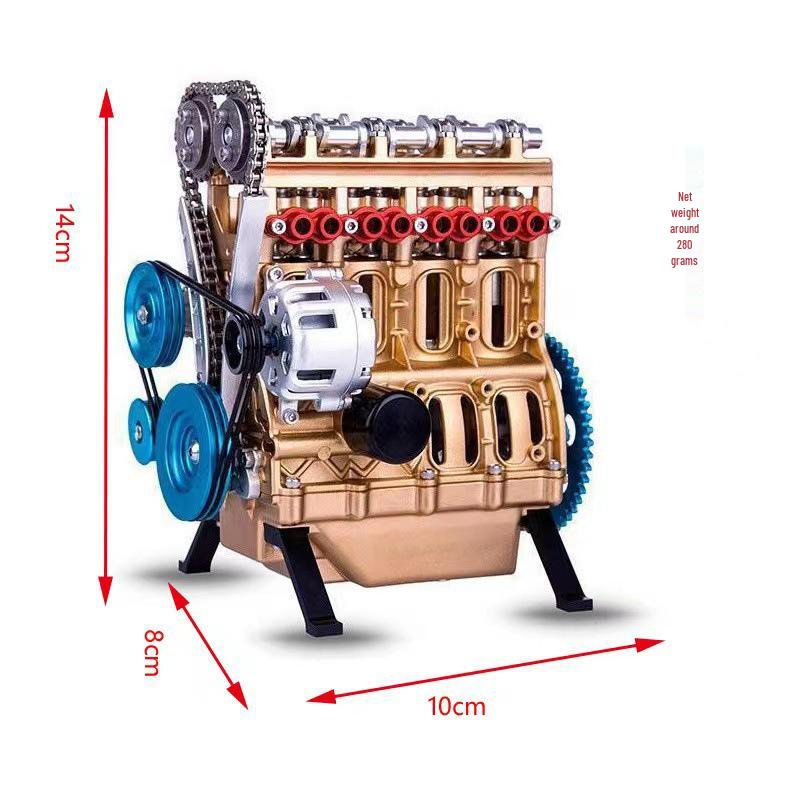 Engine Resin Ornament - Creative Mechanical Style Desktop Decor