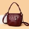 New Pu Soft Leather Spring Shoulder Messenger Bag Light Mobile Phone Change Bag Versatile Casual Mother Bucket Bag