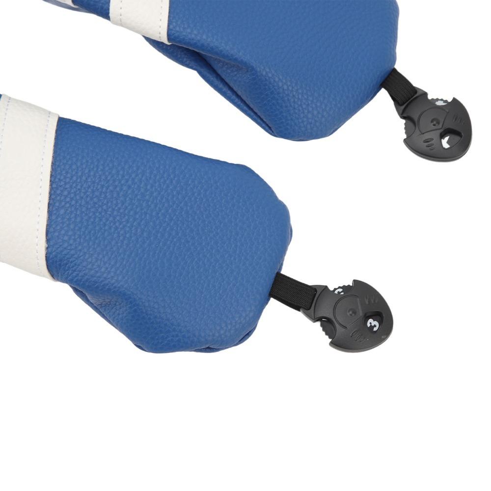 PU Leather Club Head Cover Navy Blue Fairway Wood Cover Golf Headcover Golf Course Outdoor M Fairway Wood Cover