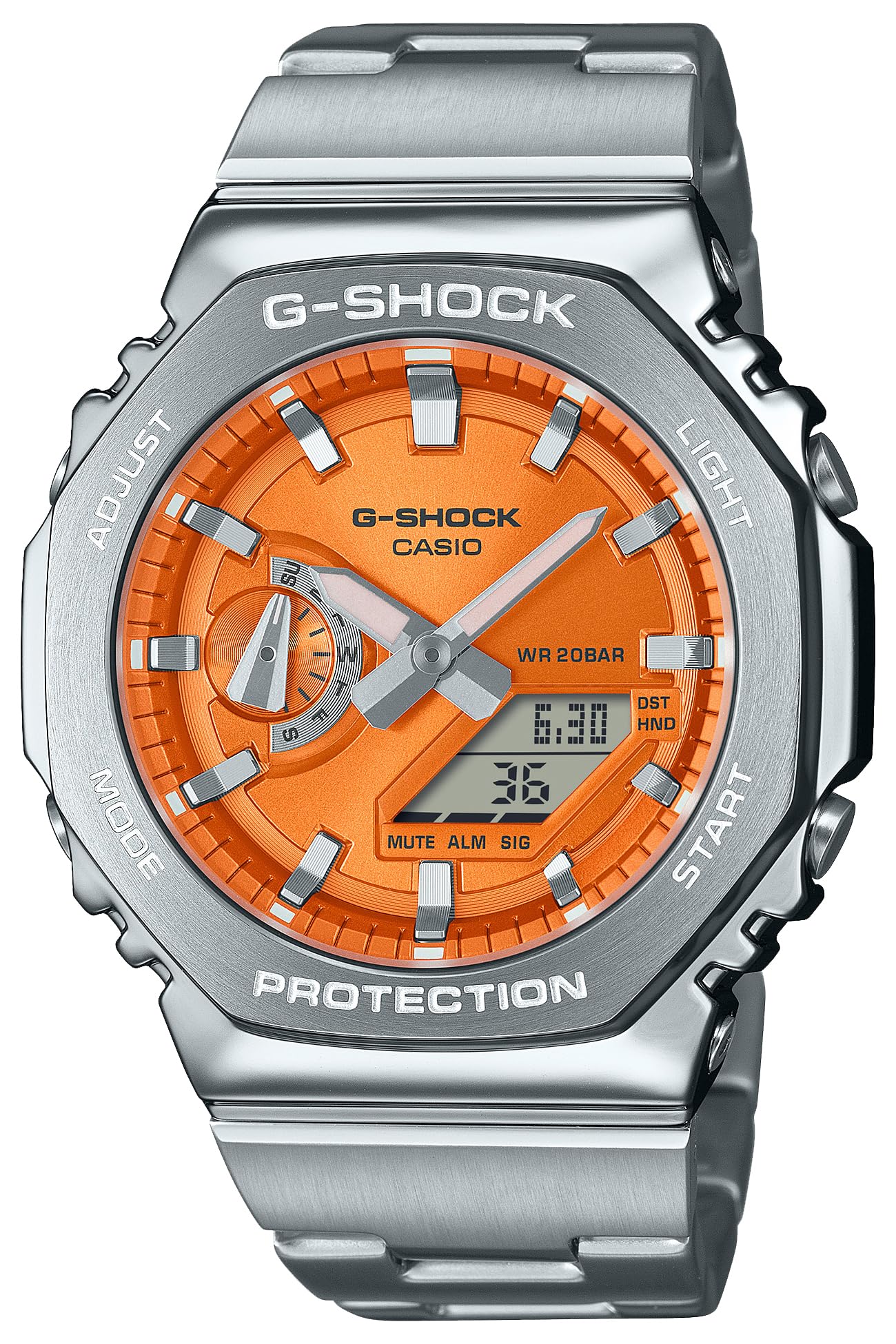 

[Casio] Годинник G-Shock [Оригінальний вітчизняний продукт] Модель ремінця з металевим ободком GM-2110D-4AJF Чоловічий срібний