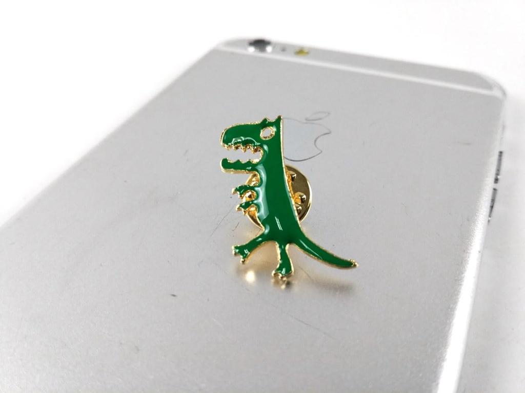 [F NODE] T-Rex Dinosaur Pin Badge, Cute Alloy Badge, Stylish Dinosaur Merchandise, Collectible, Birthday Gift, Kids, Adults, 3cm